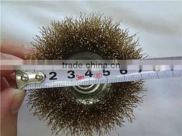 Brass Coated Twist Wire Cup Brush(65mm~150mm)