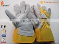 Yellow Cow Split Leather Safety Glove