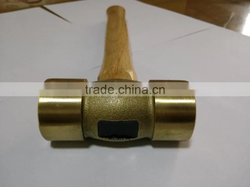 non-sparking hammer with wooden handle