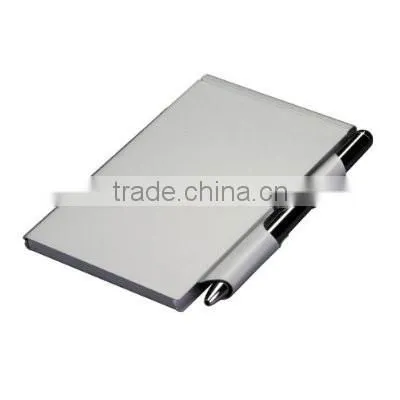 Mini aluminum notebook with pen/pocket notebook