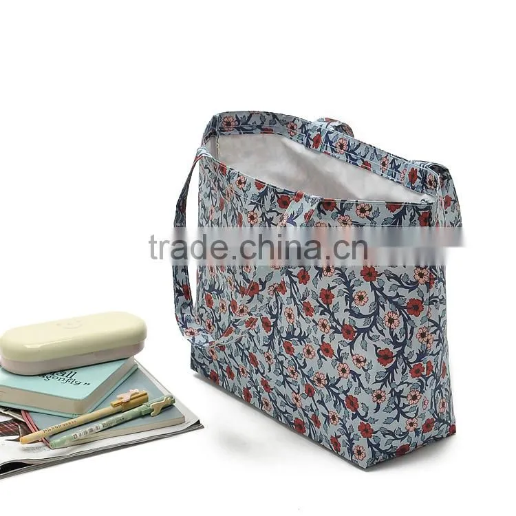 High Quality Full Printing Waterproof Nylon Tote Bag With PVC Lamination