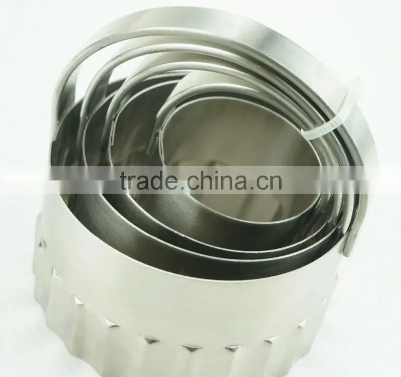 47098 4 pcs round shape stainless steel cookie cutter set