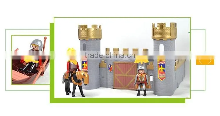 Funny children pretend play set plastic frozen castle toy