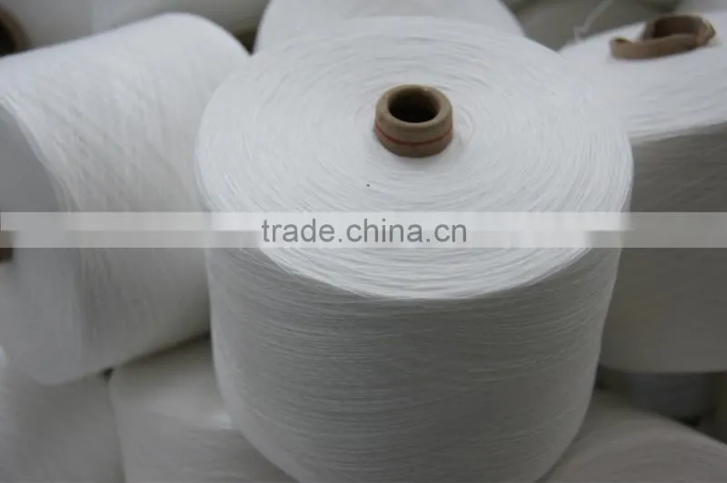 100% Polyester Spun Yarn (Virgin) Raw White