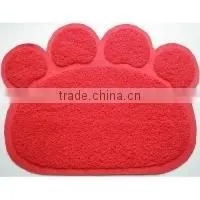 hot feet shape pvc door mat