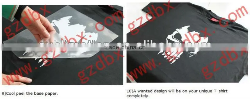 Fashion design garment patterned heat transfer vinyl