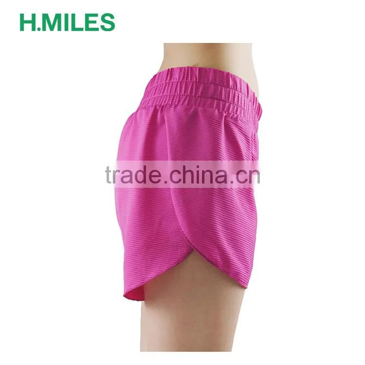 Sexy sport wear Comfortable polyester elastane loose running yoga shorts women