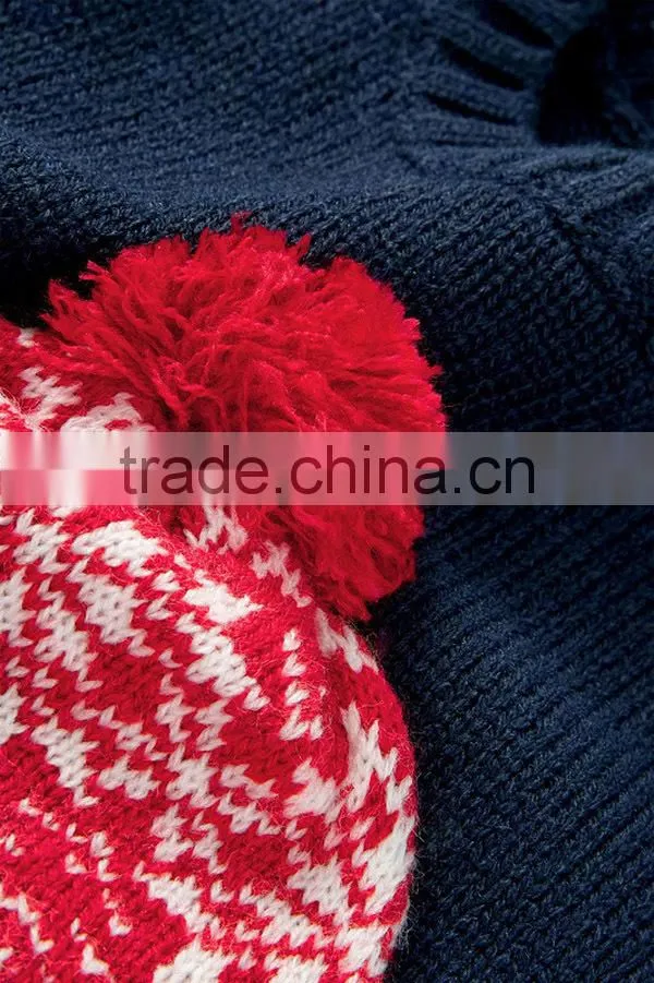 Newly Cartoon Style Kid Christmas Knitted Sweater
