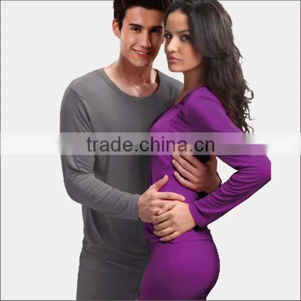 Couple unisex thermal pajamas and lovers sleepwear
