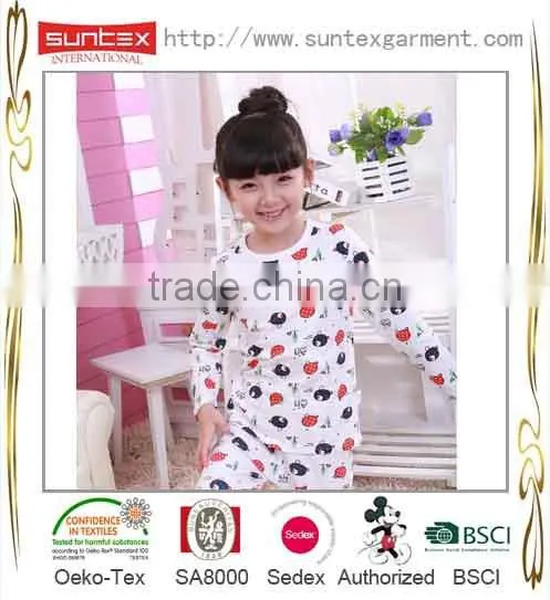 made in china white sweet pajamas for girls