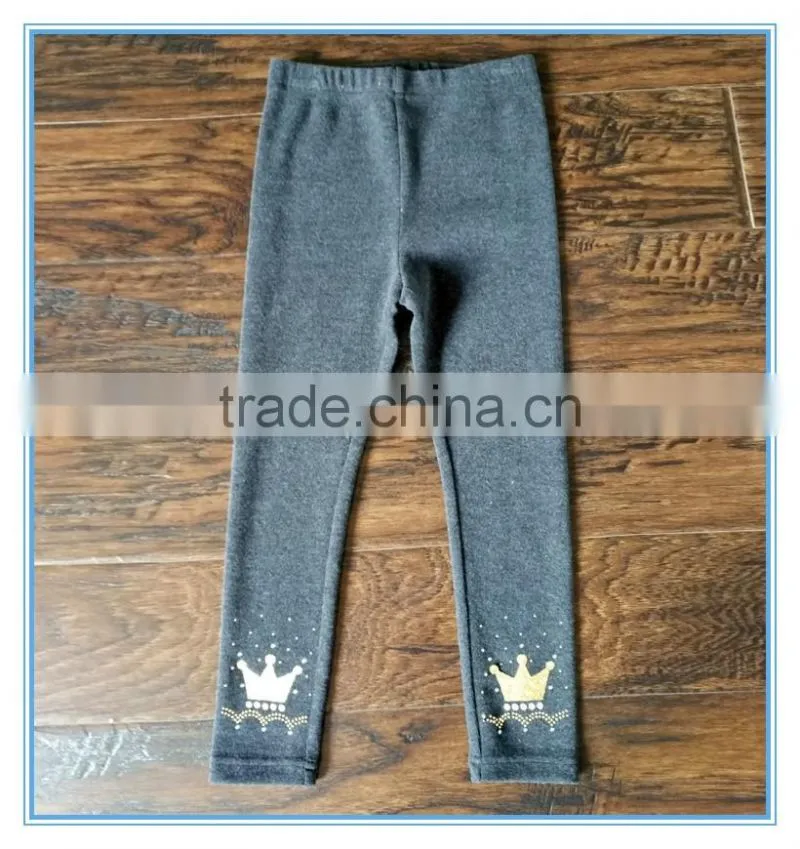 New products 2016 winter thick leggings kids cotton pants, babt girls cotton trousers leggings, child pants