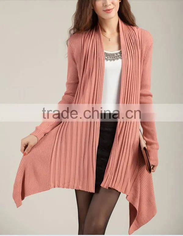 Spring and autumn free size latest design women solid Simple and fashion sweater women cardigan