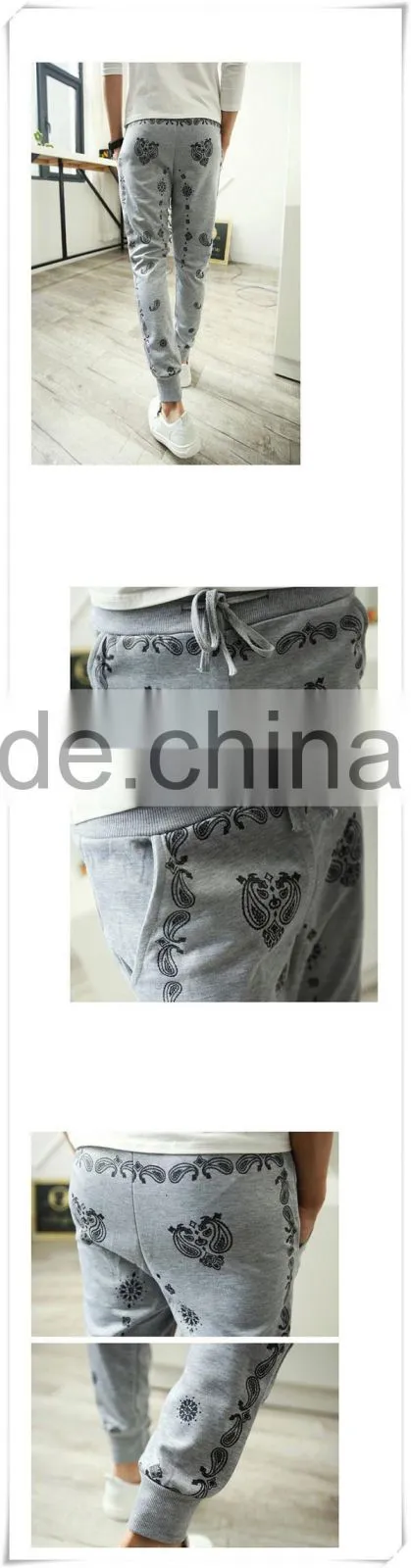 Printed style harem pants wholesale cheap cotton and spandex harem pants