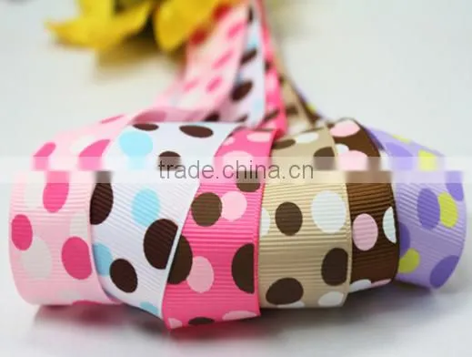 hi-ana ribbon 181 colorful polka dot printed ribbon,polka dot satin/grosgrain ribbon for christmas