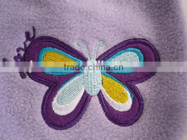 lilac color polar fleece non-slip socks
