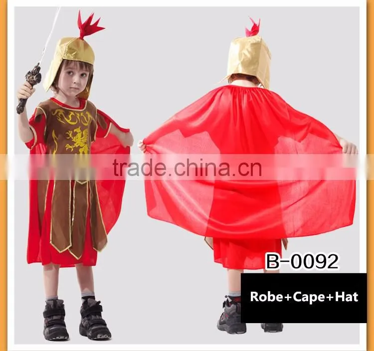 Hot sale cosplay warrior design children roman halloween costume