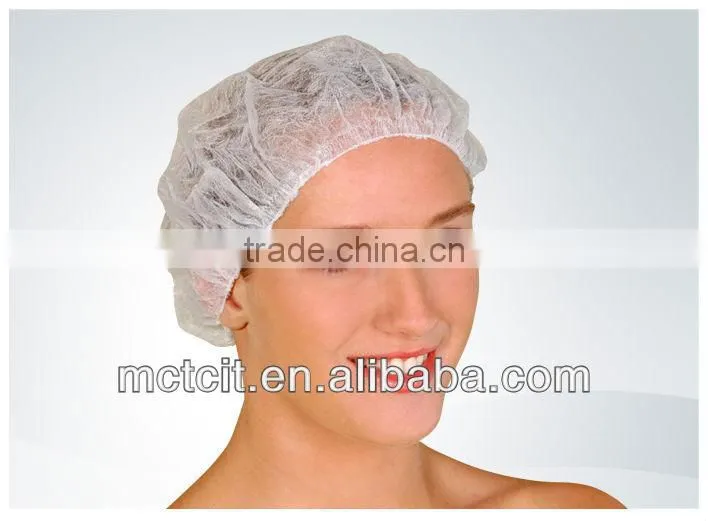 PP nonwoven disposable clip bouffant cap for surgical&medical