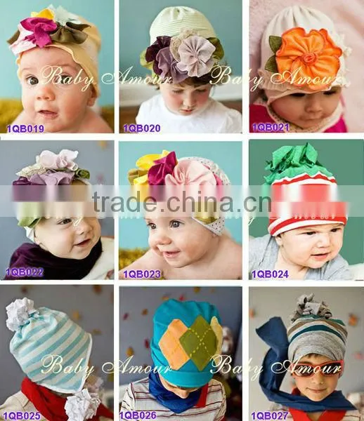 lovely flower amour top baby hats