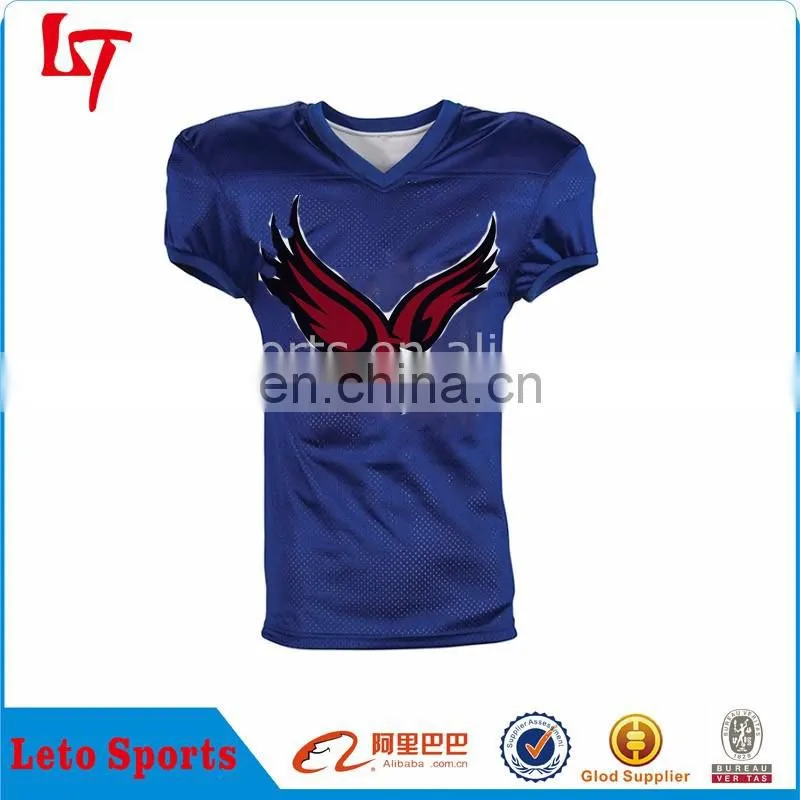 Mesh Fabric American Football Training Jersey/ Customized American Football Uniform Top