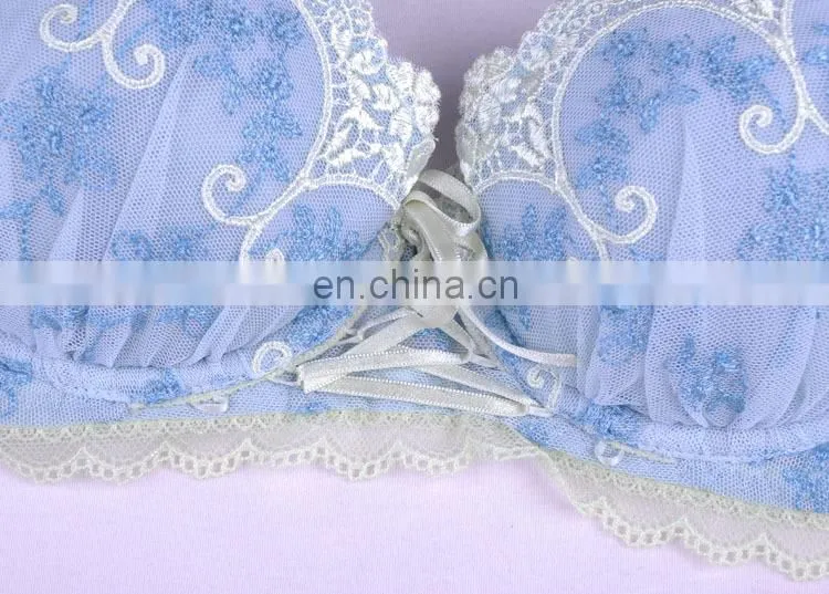 Made in China Popular Female White Ribbon School Girl Bra