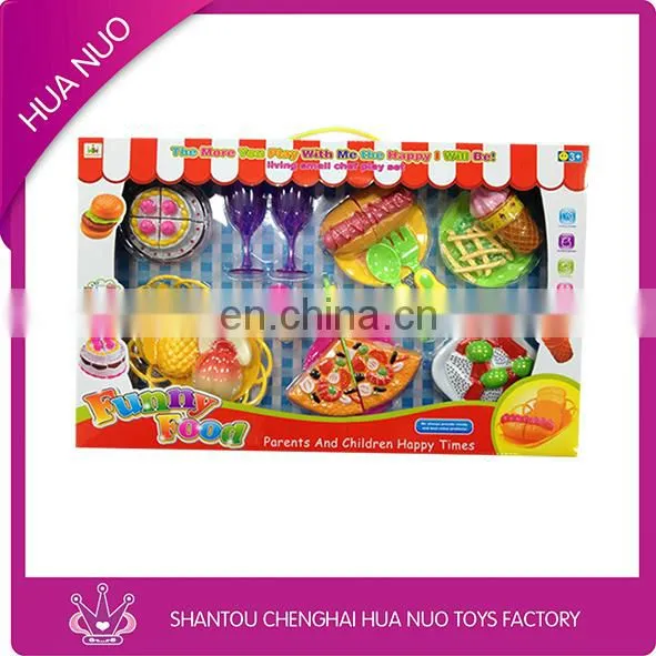 Children kitchen plastic food set