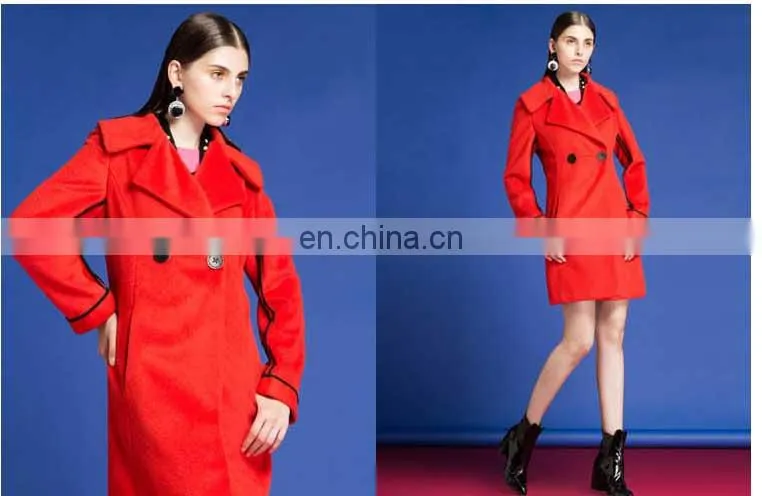 Western Suit Coat Double Breast Long Style overcoat woven wool fabric for winter overcoat