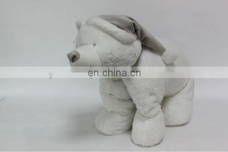 Plush and stuffed Polar Bear animal baby toys in white color