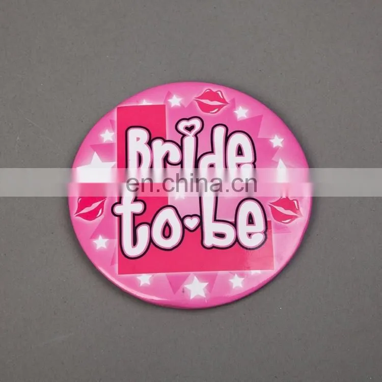Cheap retractable badge reel metal pin badges backpin button badge party favor