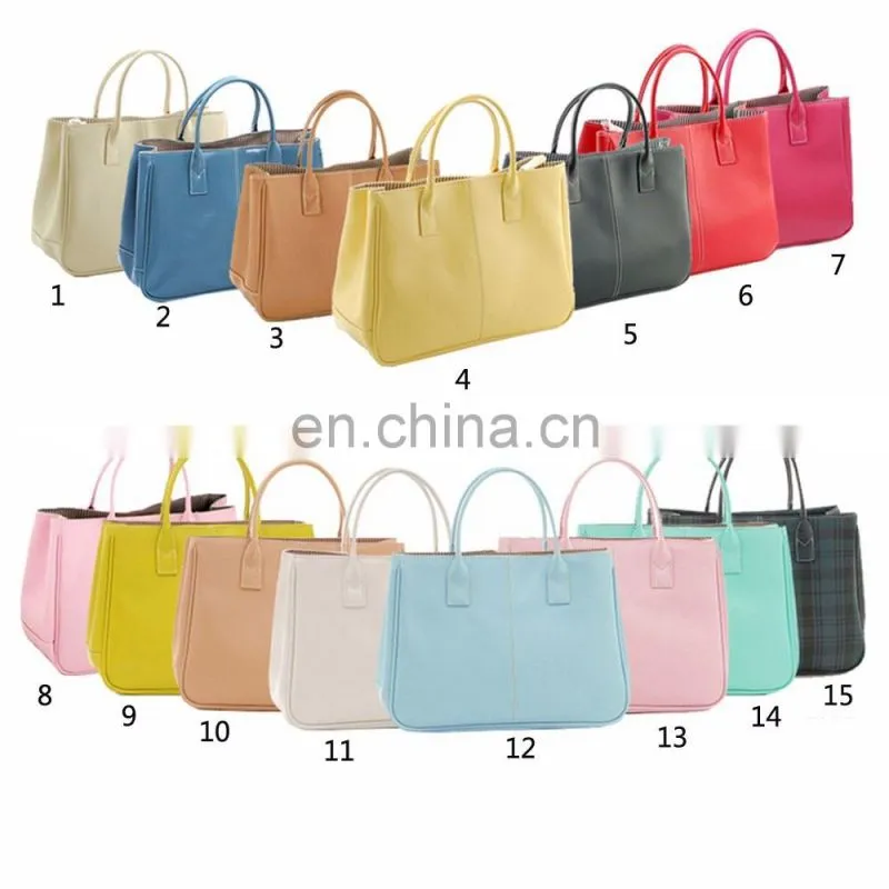 Korea Style Fashion Women PU Zipper Ladies Handbag