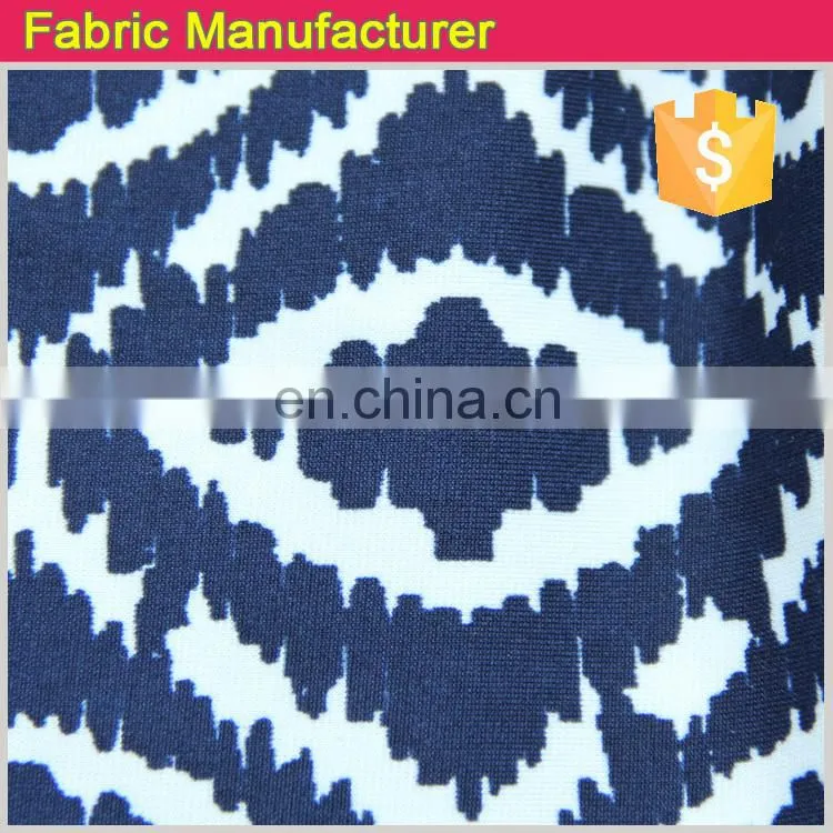 stretch DTY 100% polyester jersey knit print fabric