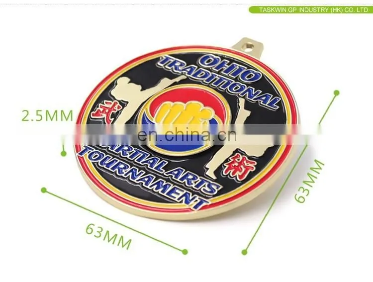 custom sport metal medals embossed medal for martial arts