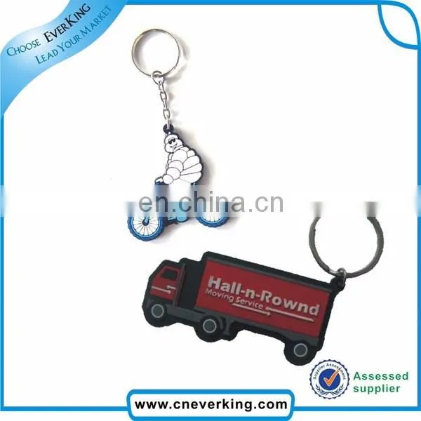 Custom 3d soft pvc keychain key chain / Soft Rubber Keychains / Silicone Keyring