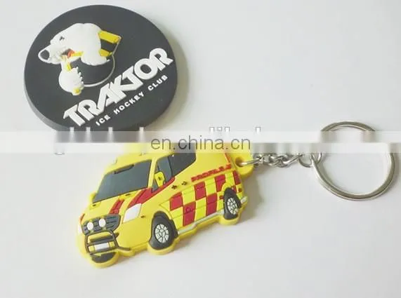 high quality fashion soft custom pvc key chain