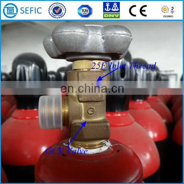 Best Selling TPED Certificate EN ISO9809-1 25E Valve Seamless Steel 50L Nitrogen Cylinder with 99.99% Purity