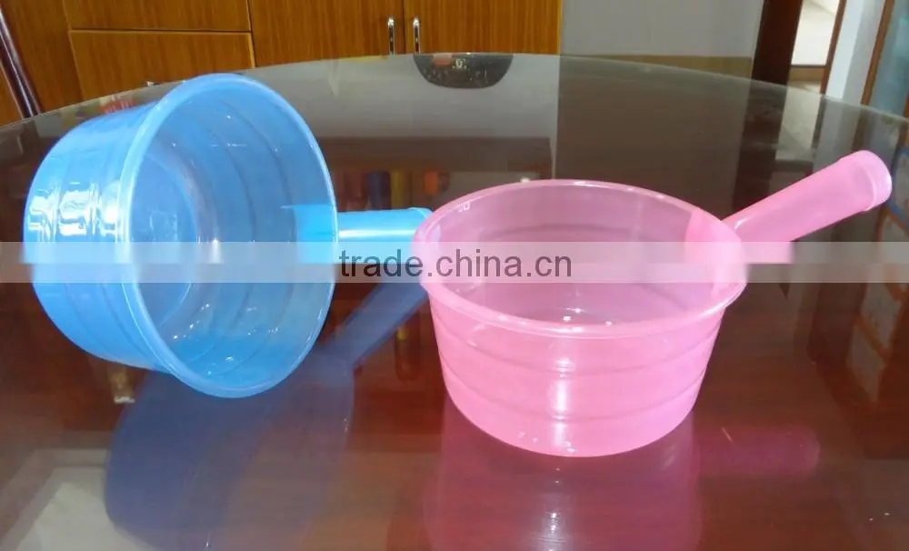 Clear plastic water ladle, soup ladle