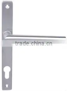 Tube Stainless Steel Door Lever Handle with Plate