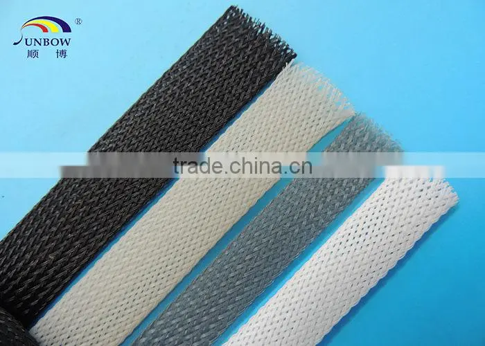 Flexible Flame Retardant Insulation Braided Expandable Polyester Tube