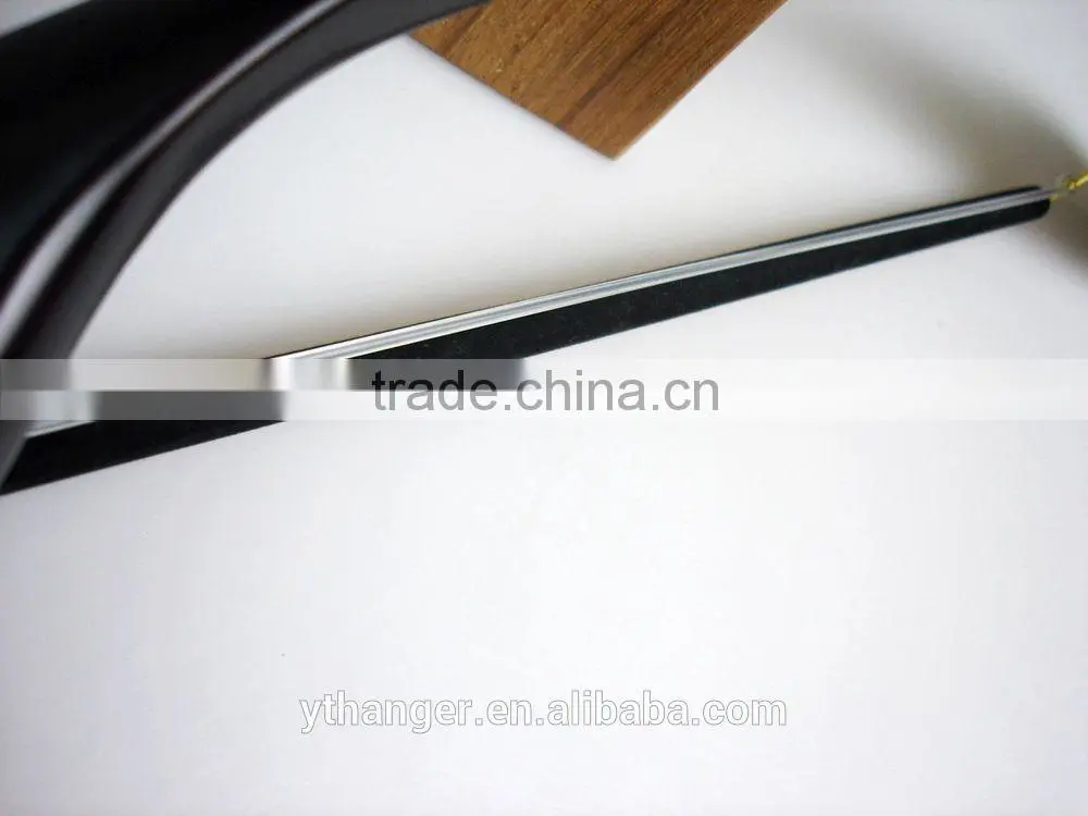 WL152 hotel hanger black wooden hanger for men suits