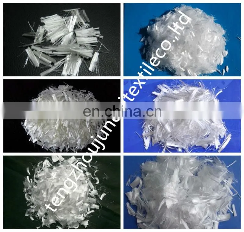 100% PP Material and Cement and Concrete Use 9 mm Fiber