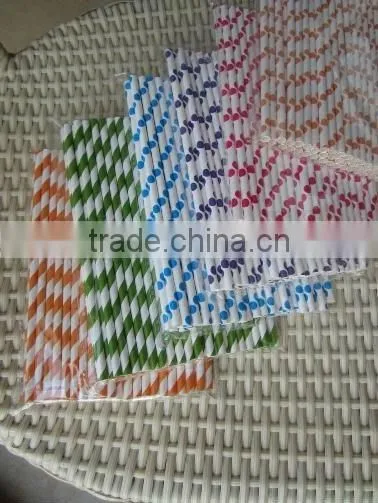 Hot designs Paper straws for wedding favors