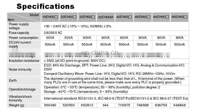 Delta DVP40EH00R PLC 40 Points MPU High Quality EH Series Programmable Controller