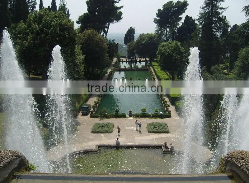 Dancing Fountain Built in Garden