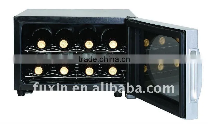 FUXIN:JC-23AL.Electric beverage coolers with 8Bottles/Peltier wine cooler/Under counter fridge