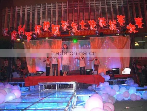 LED laminated glass stage for T-Show