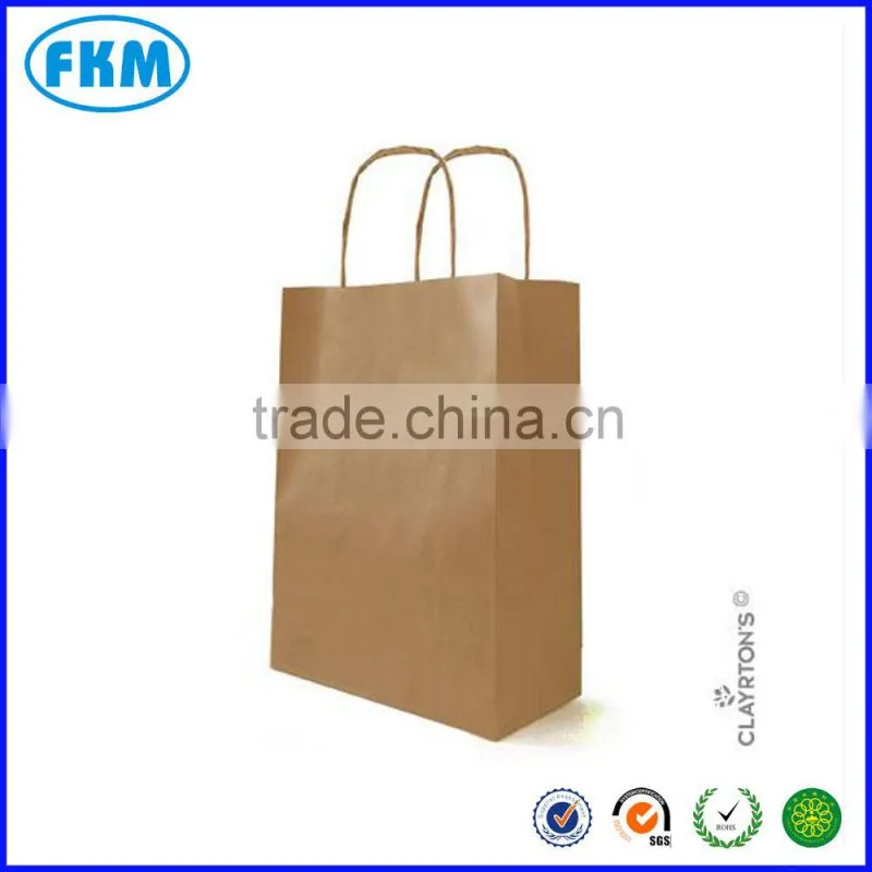 High quality custom colorful Kraft paper bag with manufactuer