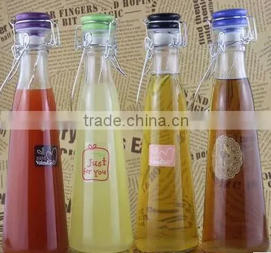 500ml milk bottle with ceramic swing top, 0.5lt glass milk bottle with swing top