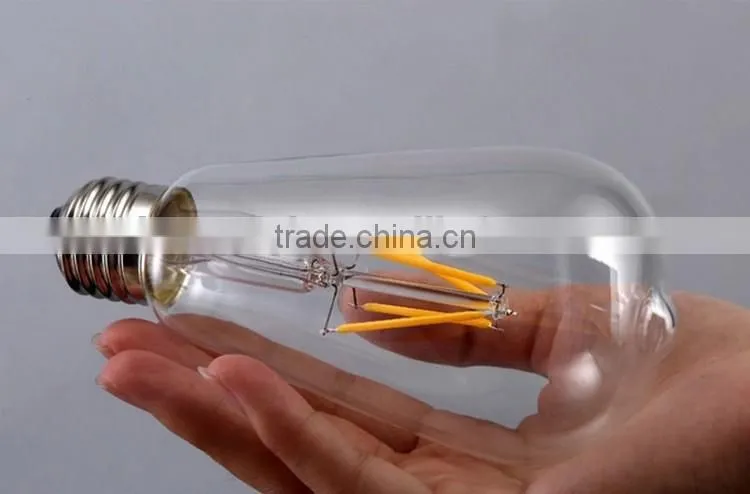 ST64 E27 Base LED Filament Light Bulb 4W 6W LED Filament Bulb Light