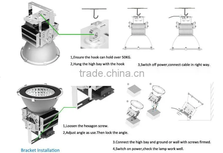 High bay 500w LED industrial light