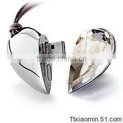 Love heart pink Jewelry usb flash drive