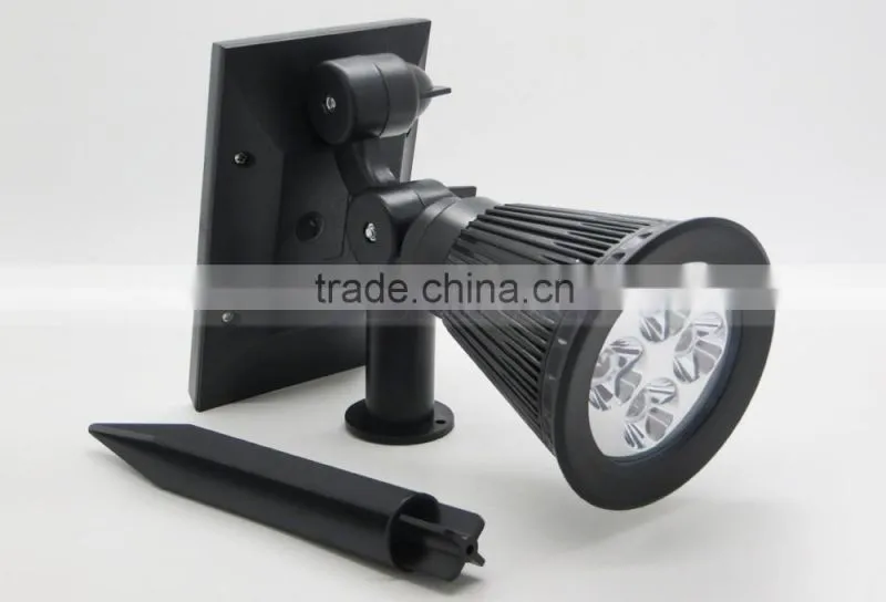Waterproof Landscape 4 LED Solar Spotlight Outdoor Wall Lamp